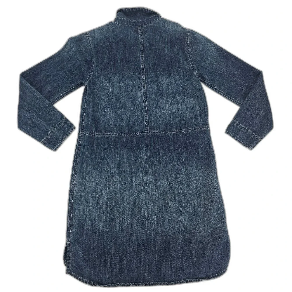 Old Navy Girls Blue Denim Shirt Dress Size M 8